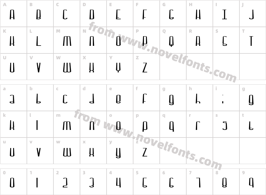 Dystorque BRKCharacter Map