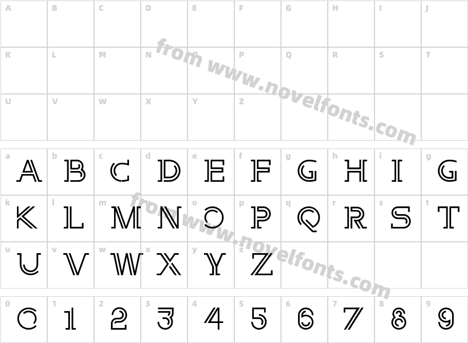 E-LineCharacter Map