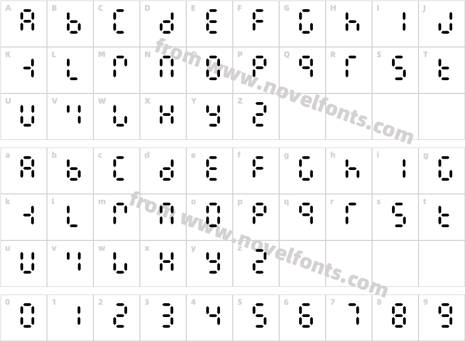 E1234Character Map