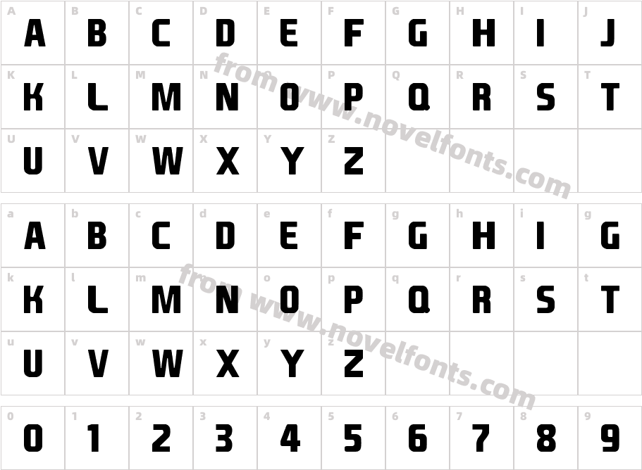 EA Font v1.5 by GhettosharkCharacter Map