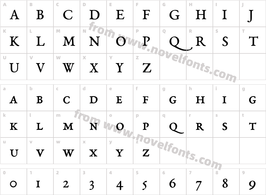 EB Garamond SmallCaps 08 RegularCharacter Map