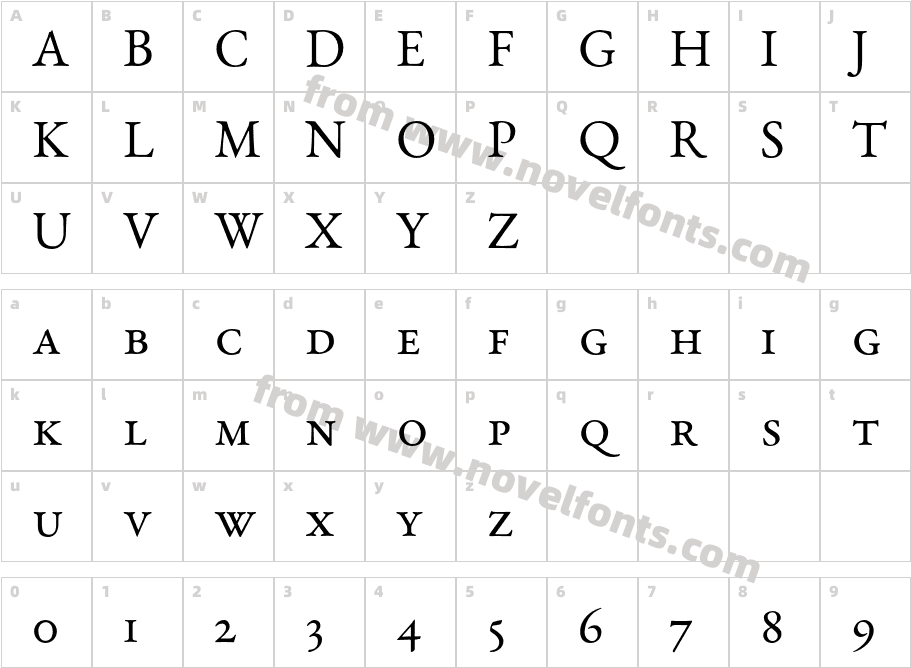 EB Garamond SmallCaps 12 RegularCharacter Map