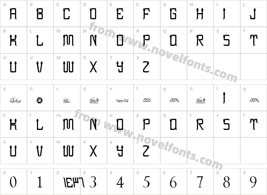 EID AL-FITR 2Character Map