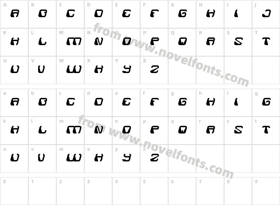 ELECTRO MAGNETCharacter Map