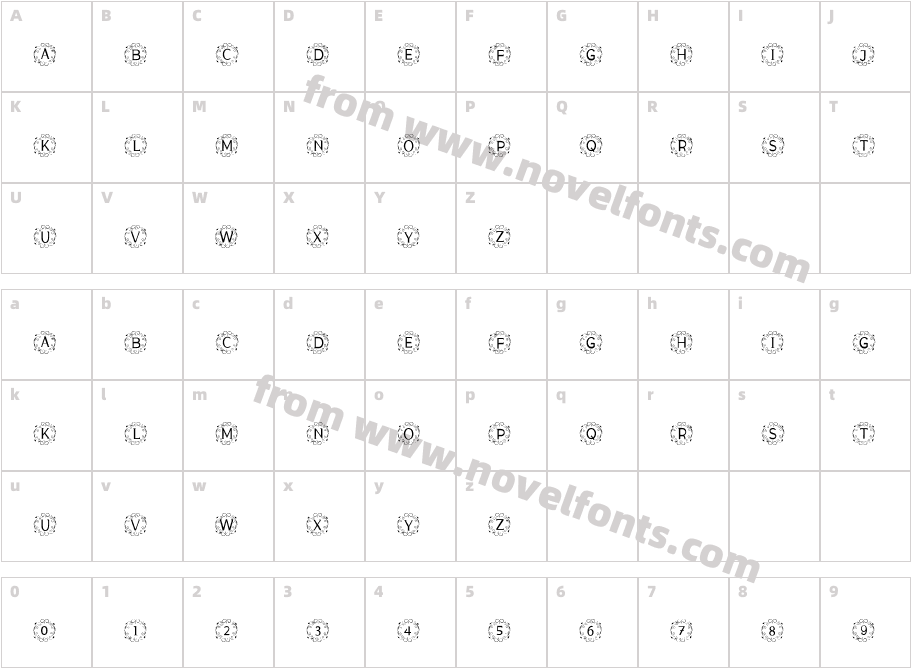 ELEGANT MONOGRAMCharacter Map