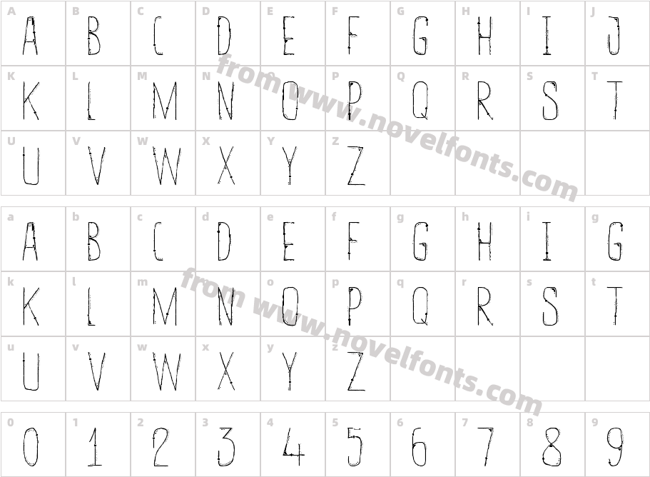 ENTIA RegularCharacter Map