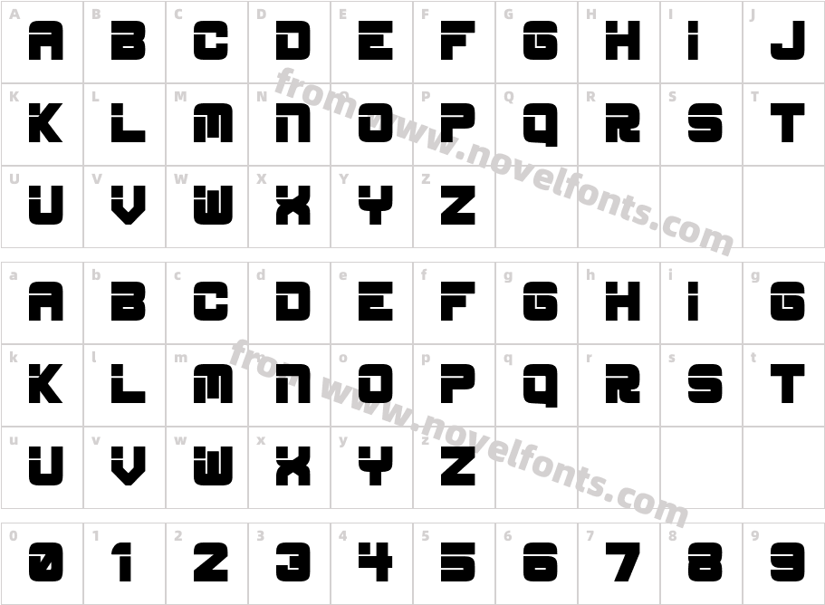 ESP_BoldCharacter Map