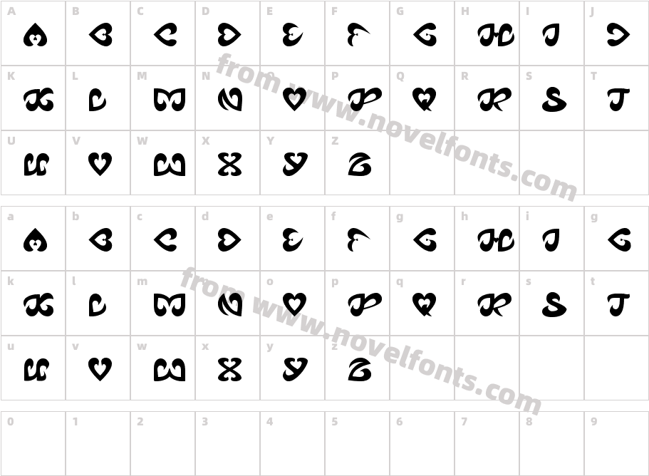 ETERNAL LOVECharacter Map