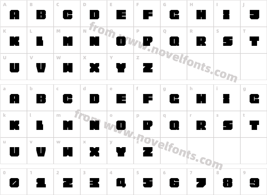 EW Chunk DisplayCharacter Map