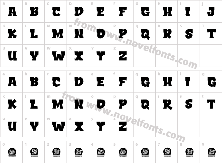 EXONER PERSONAL USECharacter Map