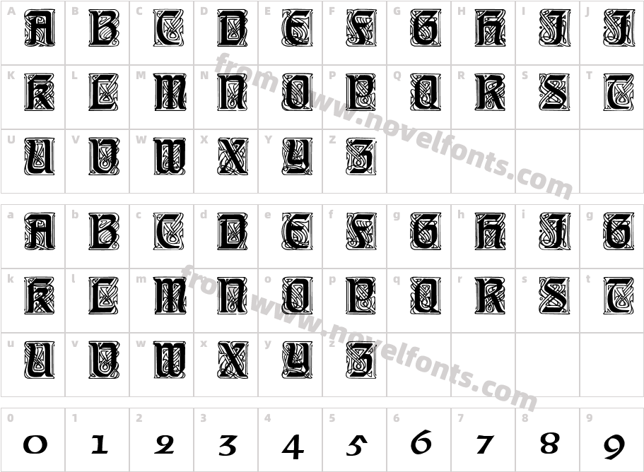 EZ WRITE REGULARCharacter Map