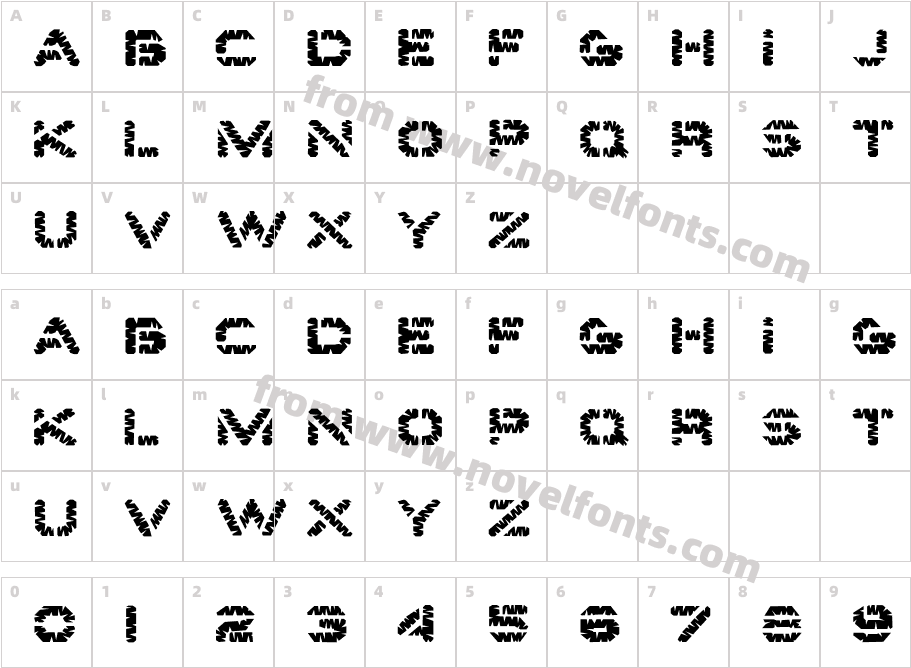 EarthwaterCharacter Map