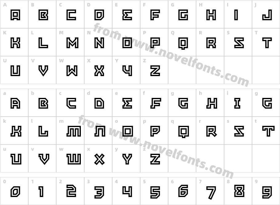 EastBlocICG-OpenCharacter Map