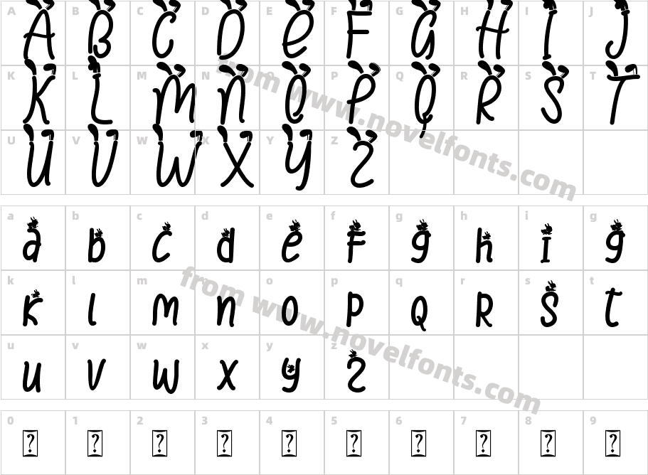 Easter Day - Personal UseCharacter Map