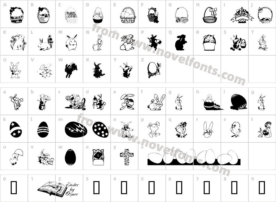 EasterdcCharacter Map