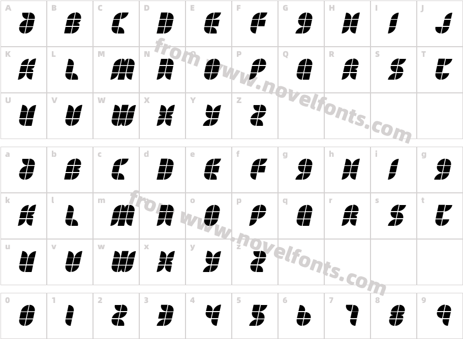 Eat your heart outCharacter Map