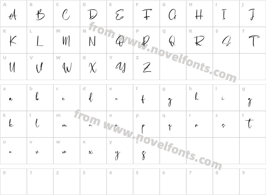 Cholasette Free RegularCharacter Map