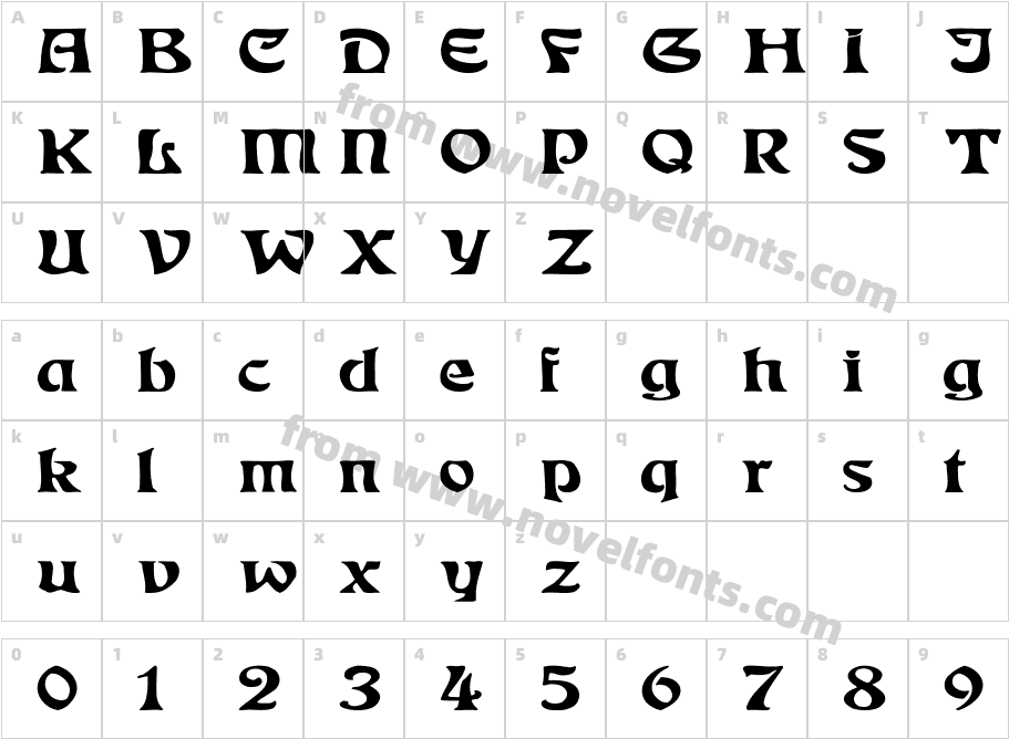 Eckmann ExCharacter Map