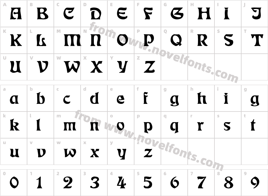 Eckmann WdCharacter Map