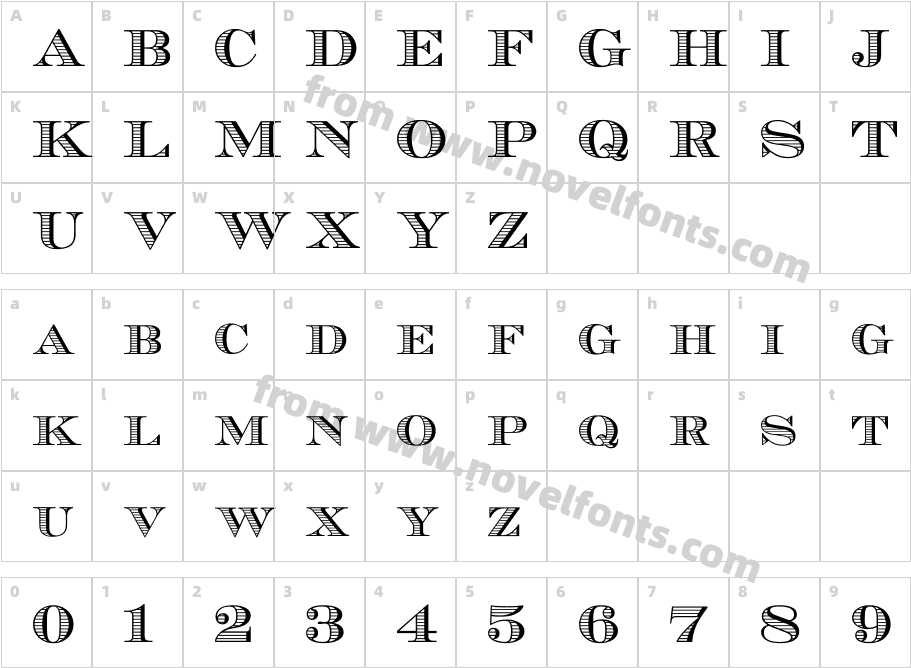 EcuyerDAXCharacter Map