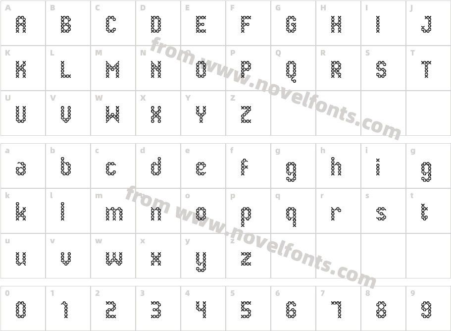 Eenvoudige Batik  RegularCharacter Map