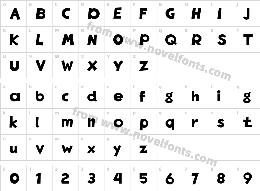 EgNew Thick 2Character Map