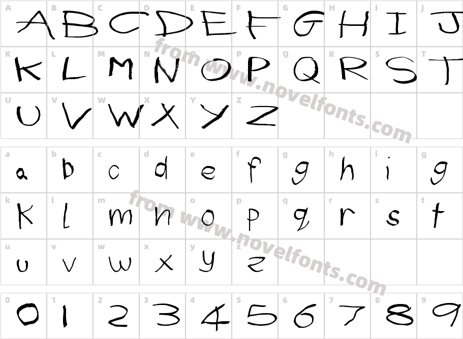 (First Grader)Character Map