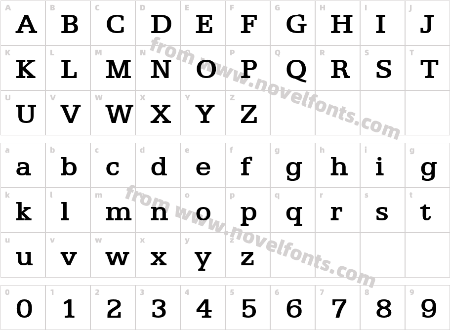 Eggo Wide BoldCharacter Map