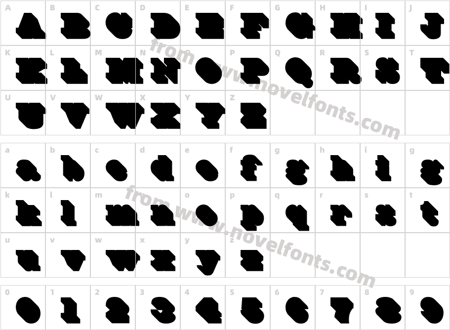 EgizianoClassic-ShadowOLCharacter Map