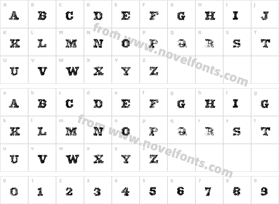 EightyOneCharacter Map