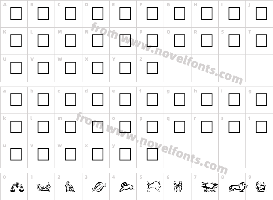 EileensLittleZodiacCharacter Map