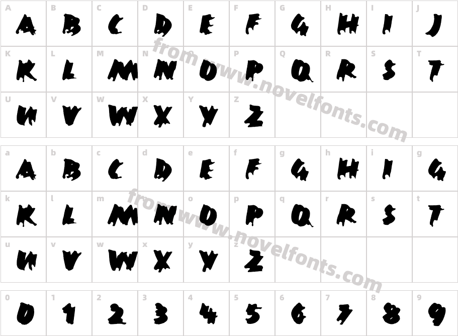 Ekttor-BoldCharacter Map