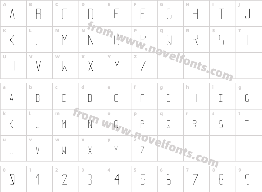 ElcsaCharacter Map