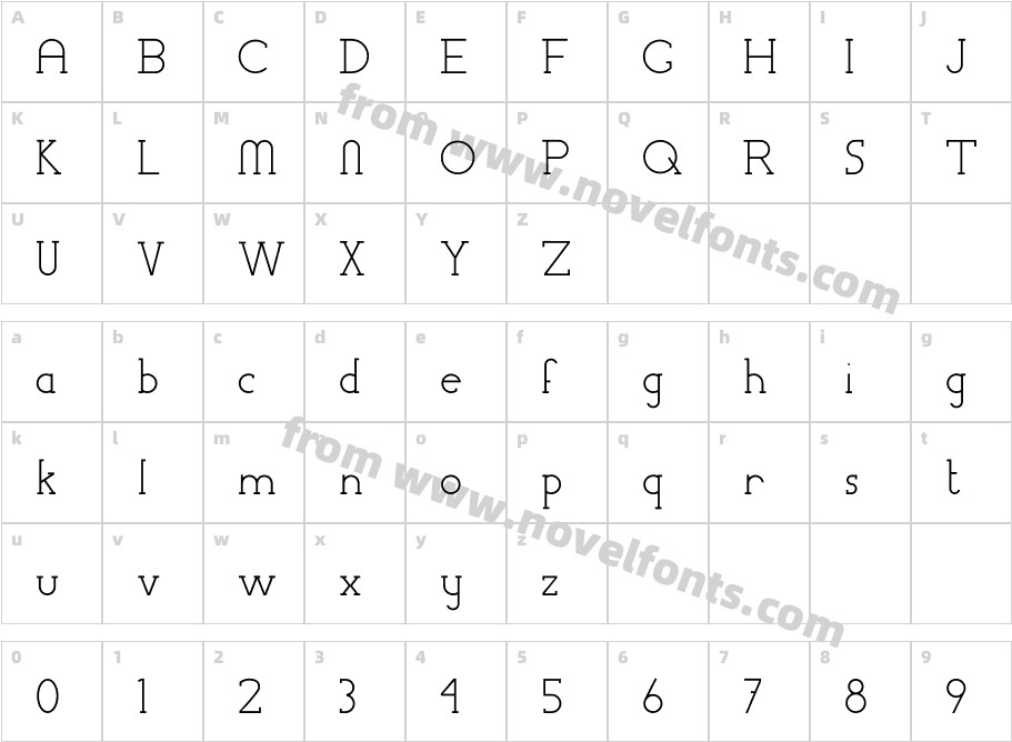 ChremselSerif-RegularCharacter Map