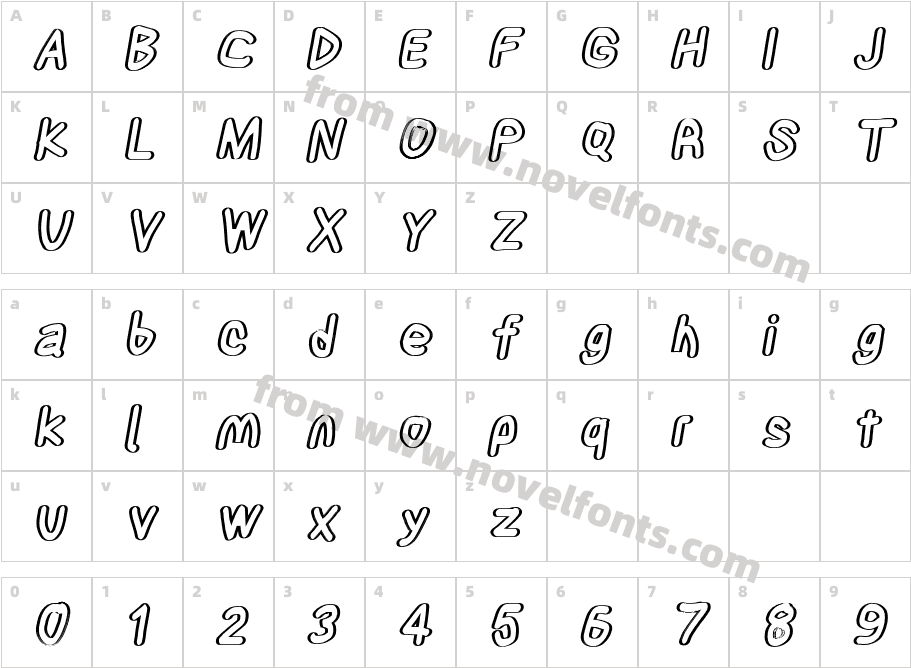 ElectricBlanket ObliqueCharacter Map