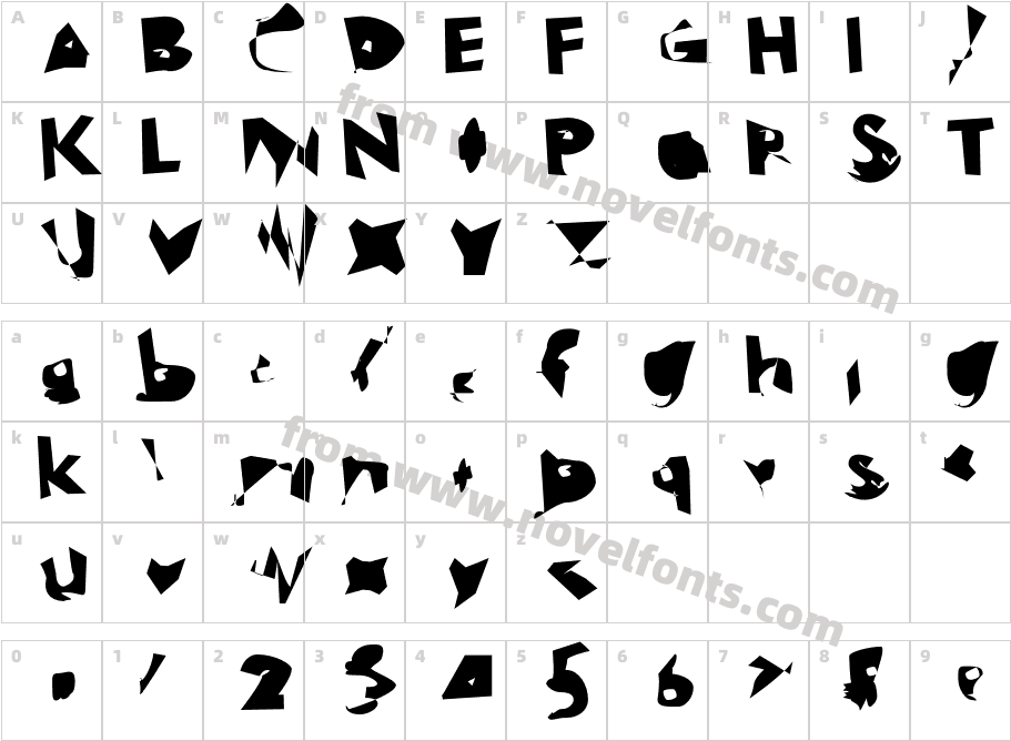 Electrical Snow ExtendedCharacter Map