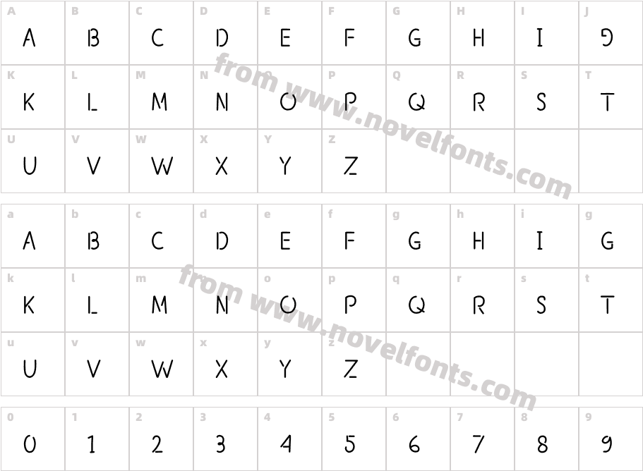 ElectroRegularCharacter Map