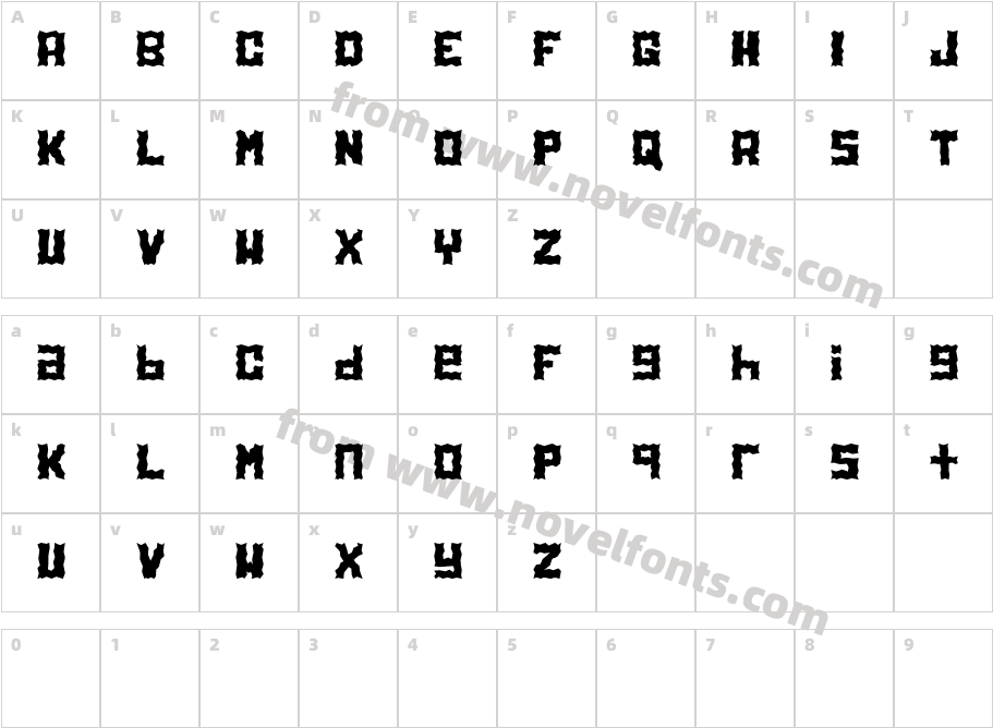 ElectroliteCharacter Map