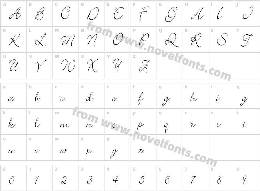 ElegantCharacter Map