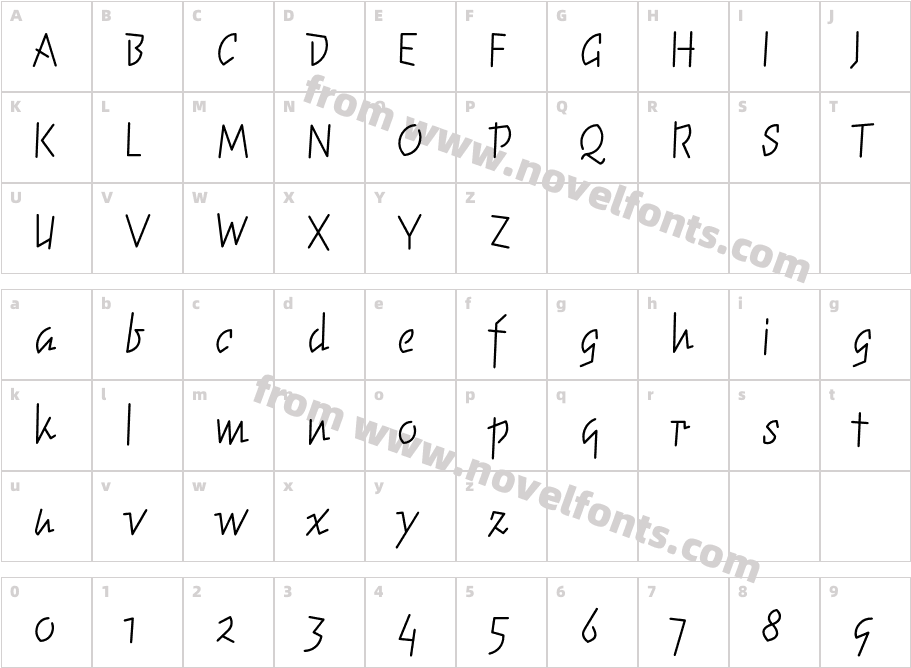 ElektrixLightOldstyleCharacter Map