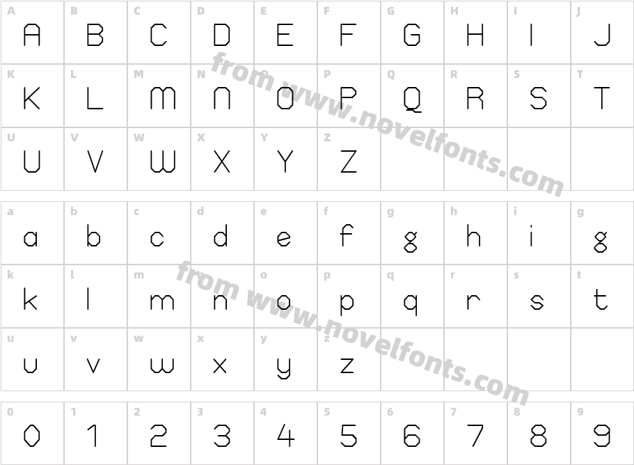 Elgethy Est SquareCharacter Map