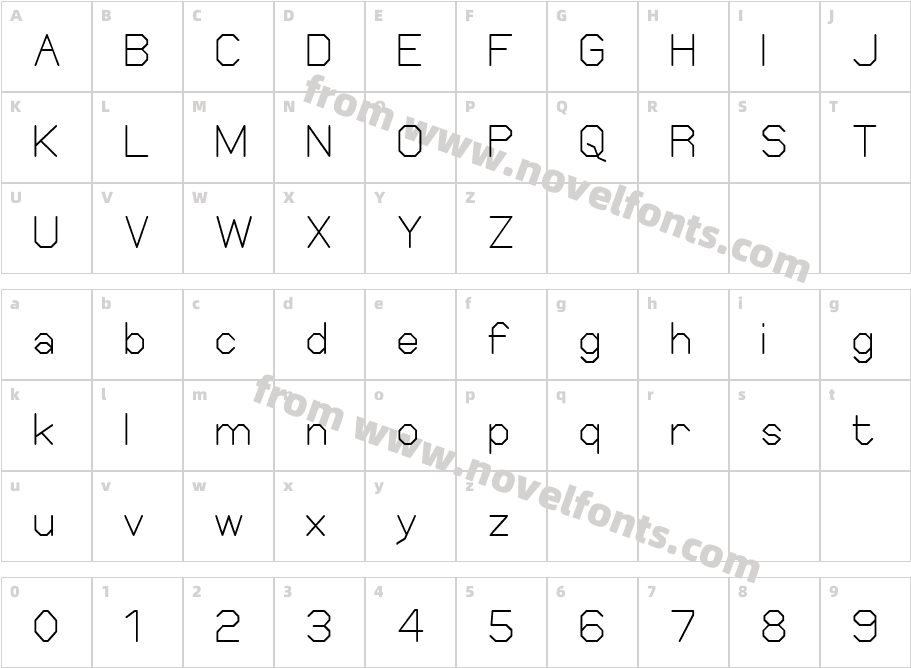 Elgethy SquareCharacter Map