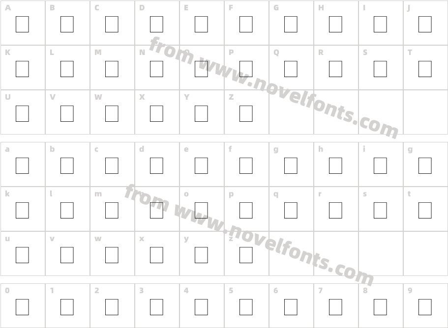 Elite Monogram (Alternika Fonts)Character Map