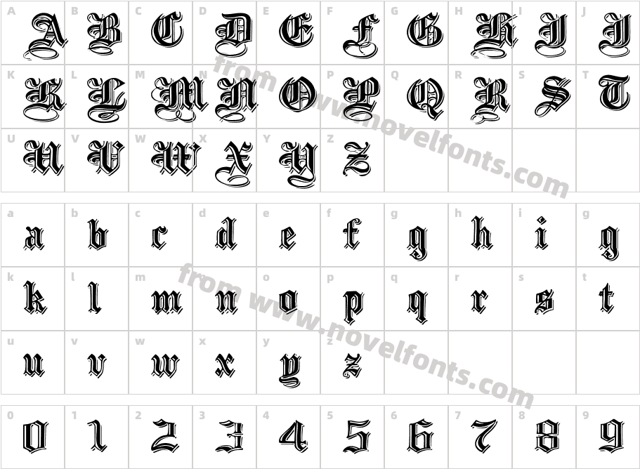 EmbossedBlackWide NormalCharacter Map