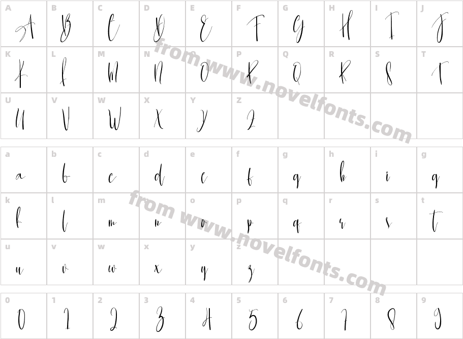 EmolkaRegularCharacter Map