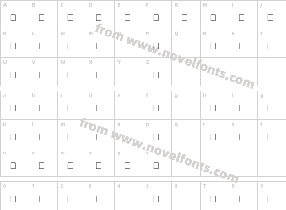 Empty Unicode FontCharacter Map