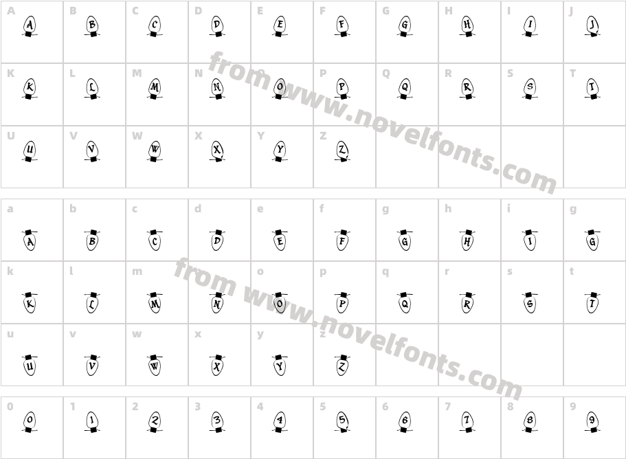 Christmas Lights OutdoorCharacter Map