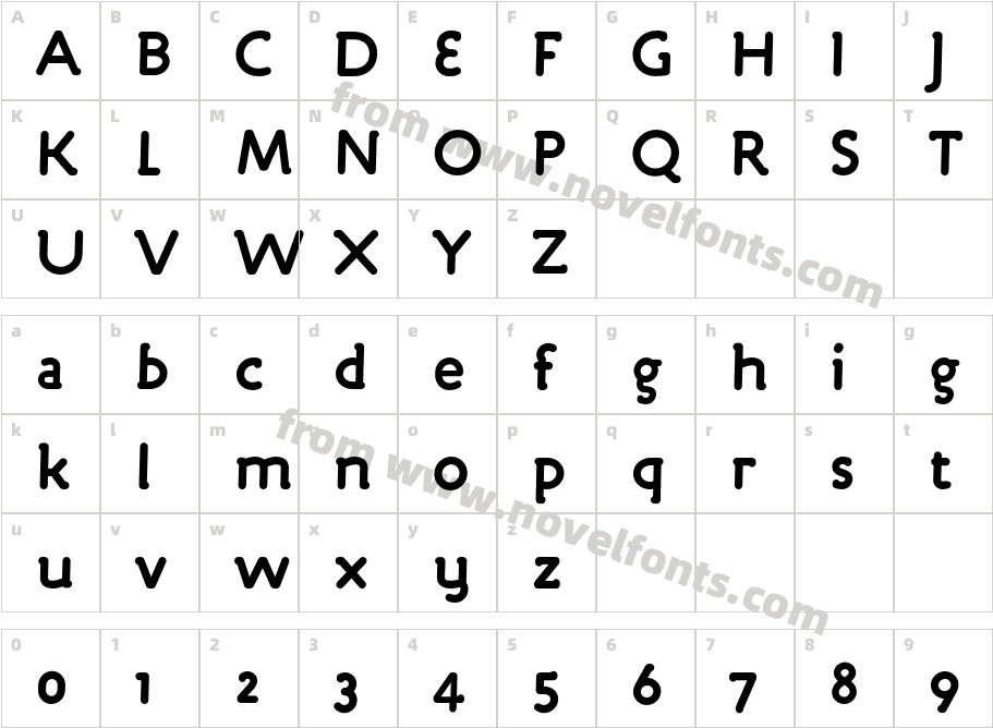 Engine-BoldCharacter Map