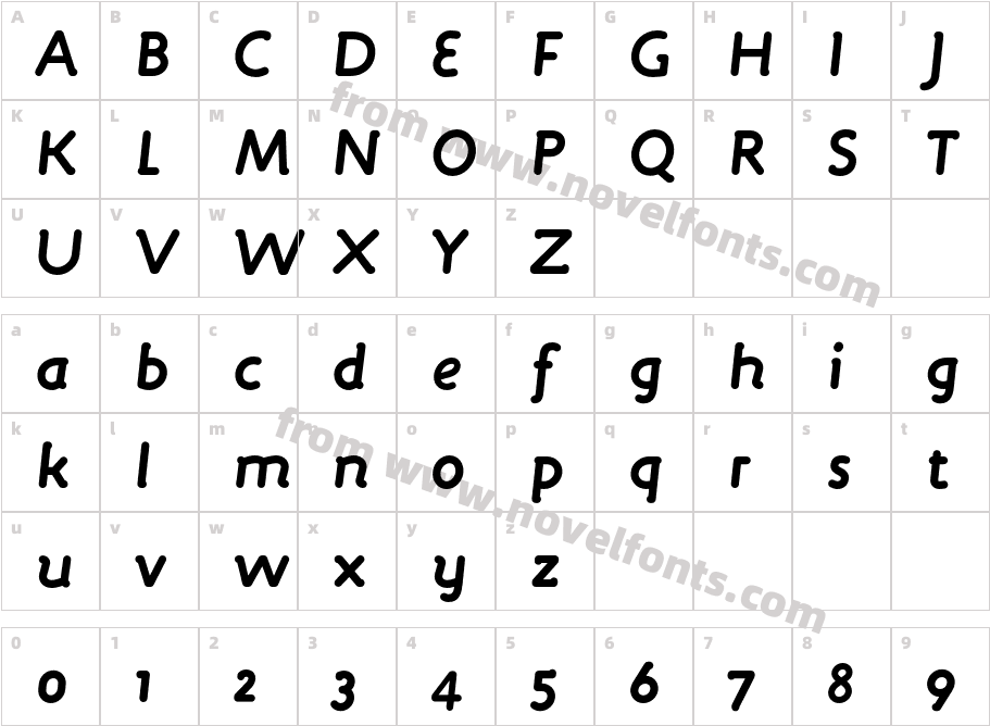 Engine-BoldItalicCharacter Map