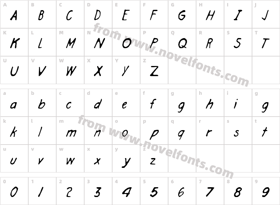 Engineer HandCharacter Map